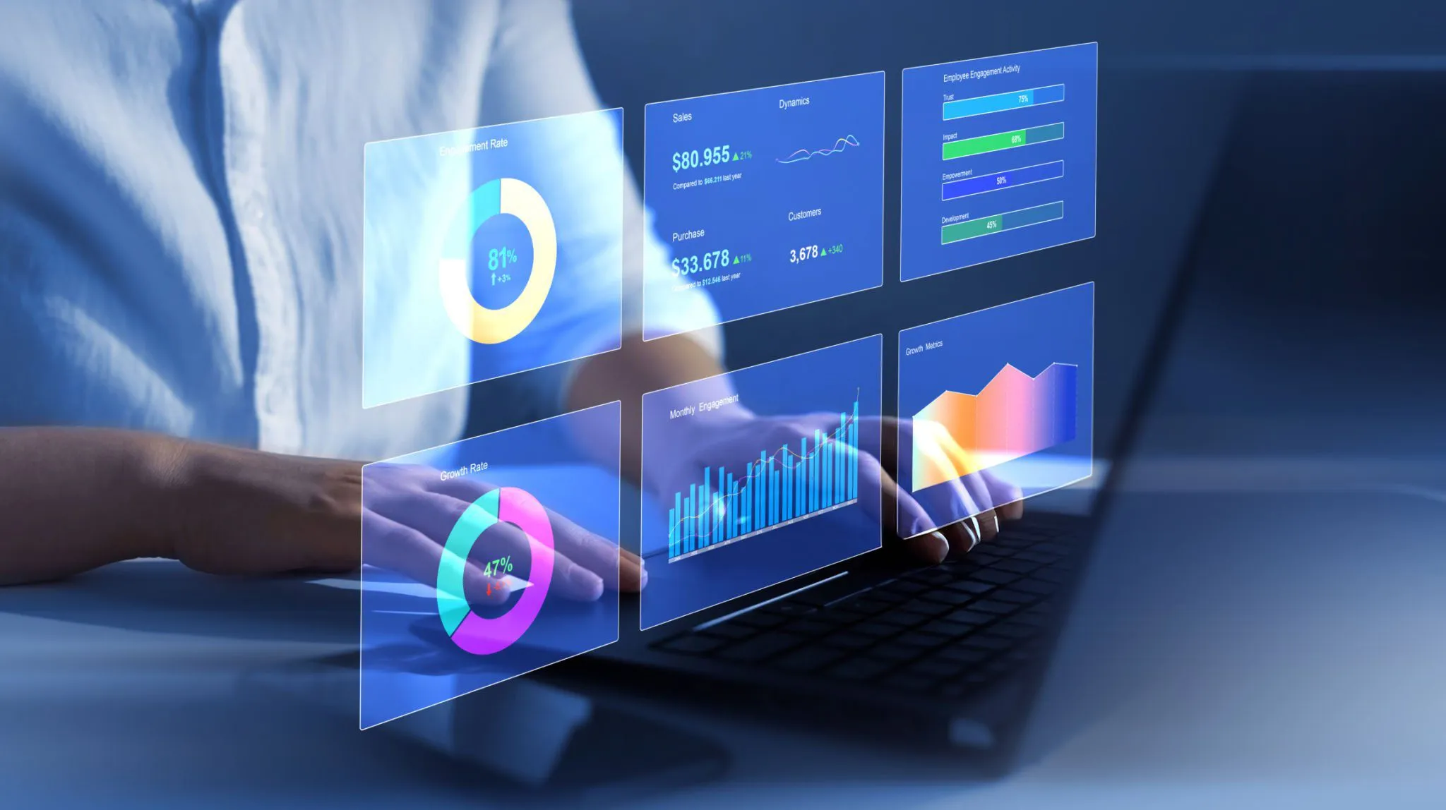 Abstract design representing AI and data-driven decision making in insurance